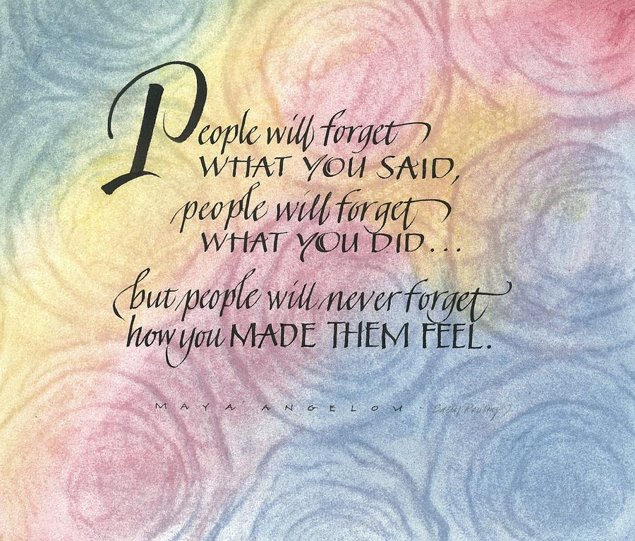 People Will Forget Drawing by Sally Penley