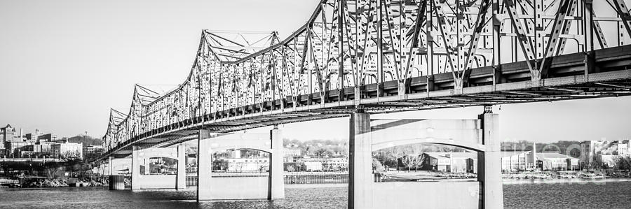 Architecture Photograph - Peoria Bridge Panoramic Black and White Picture by Paul Velgos
