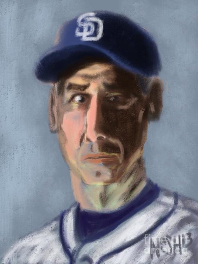 San Diego Padres Painting - Pepe Negro by Jeremy Nash