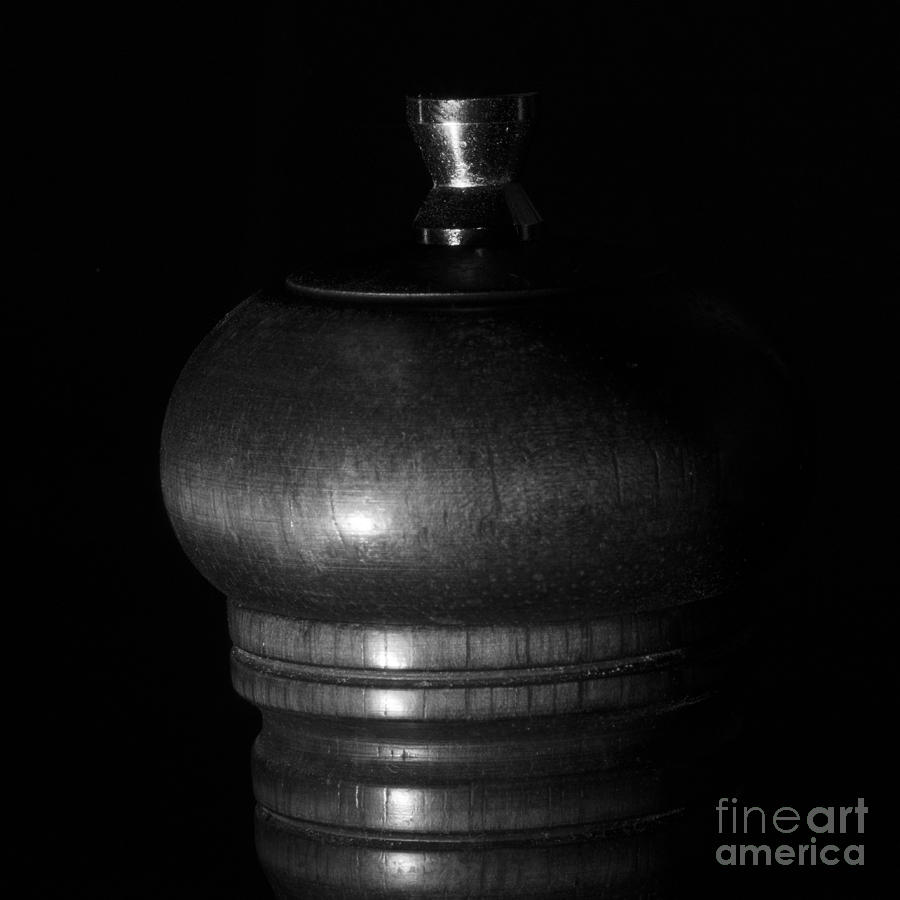 Pepper Mill Black and White Photograph by Art Whitton