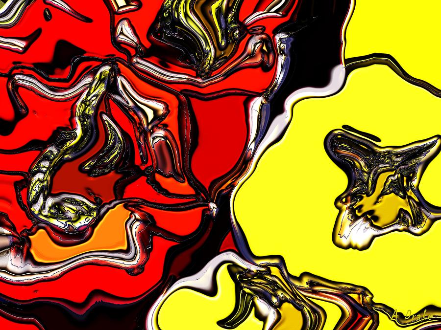 Pepper Time Abstract Digital Art by Alec Drake