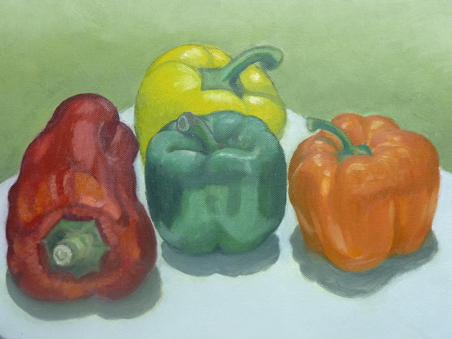 Still Life Painting - Peppers by Eric Chifunda