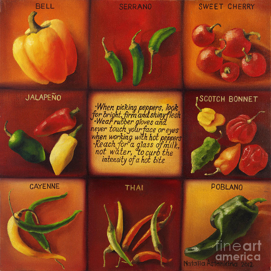Pepper Facts  Painting by Natalia Astankina