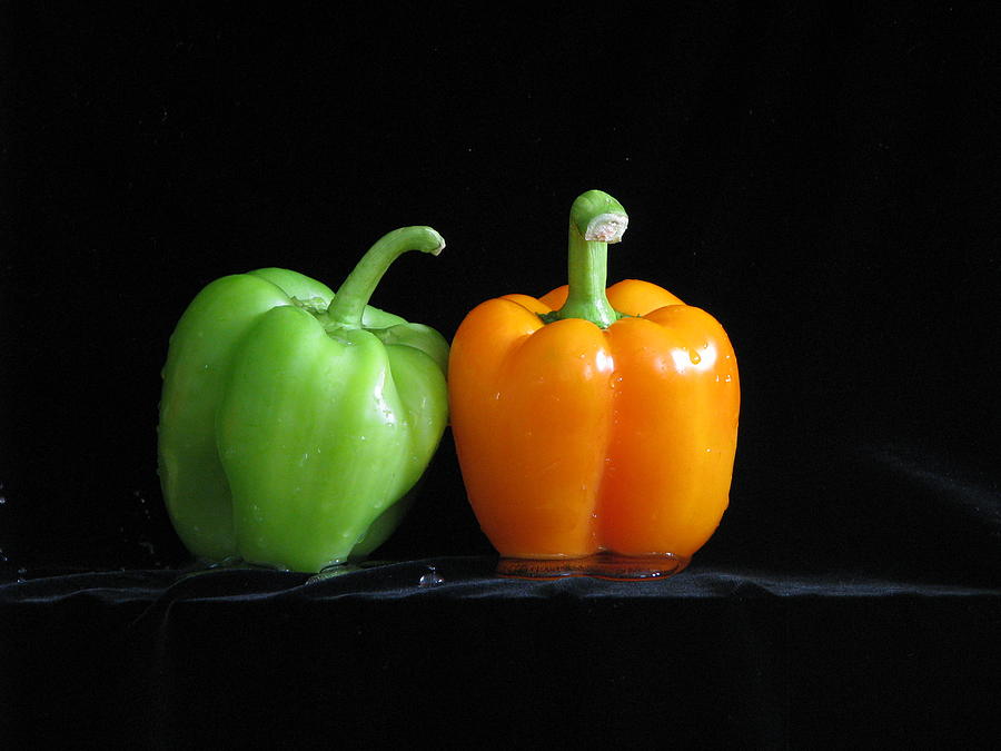 Peppers Still Life Photograph by Anne Thurston