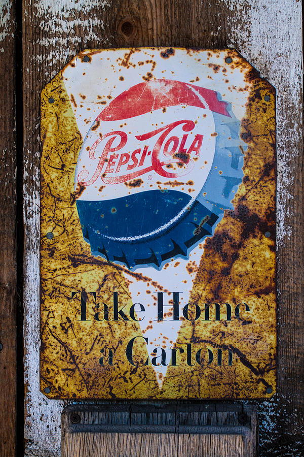 Pepsi Cola Sign Photograph by Roger Mullenhour
