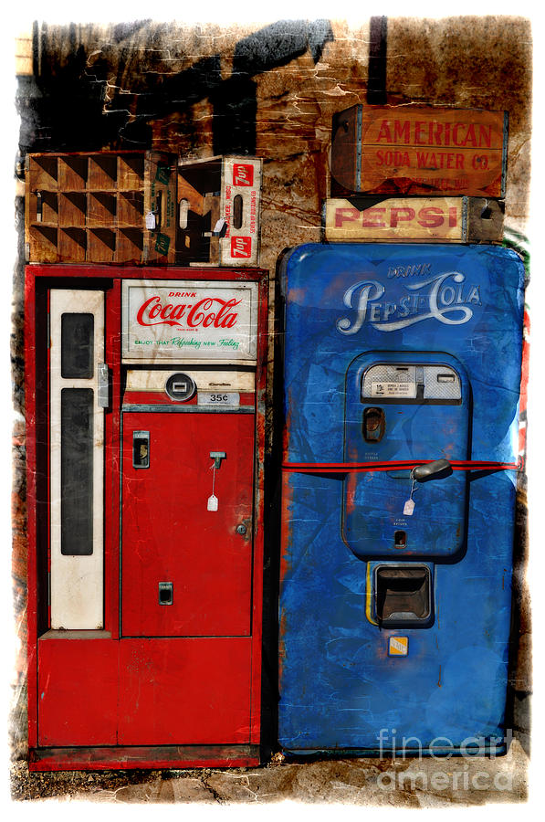 Bottle Photograph - Pepsi vs Coke by Mary Machare