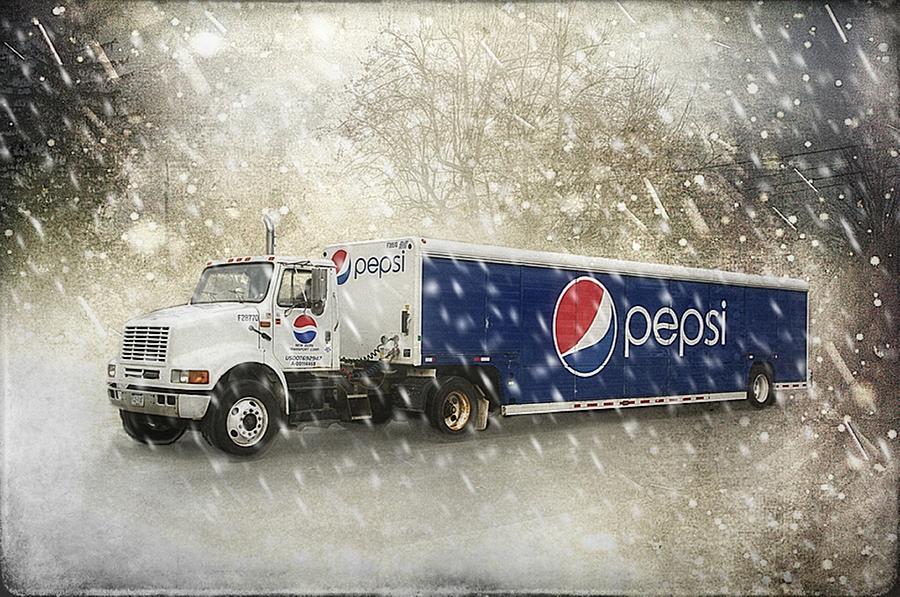 Winter Photograph - Pepsi by Stephanie Calhoun