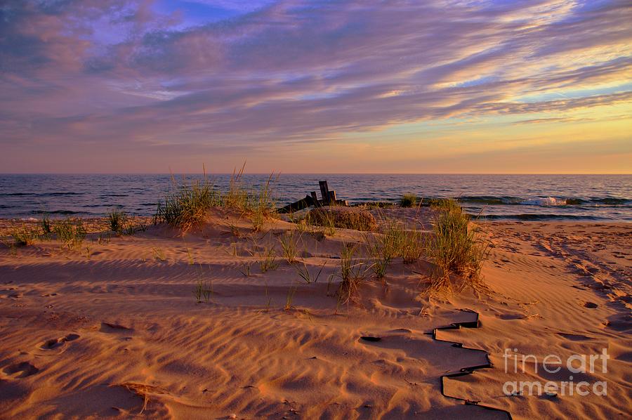 Pere Marquette Beach Photograph by Mike Griffiths