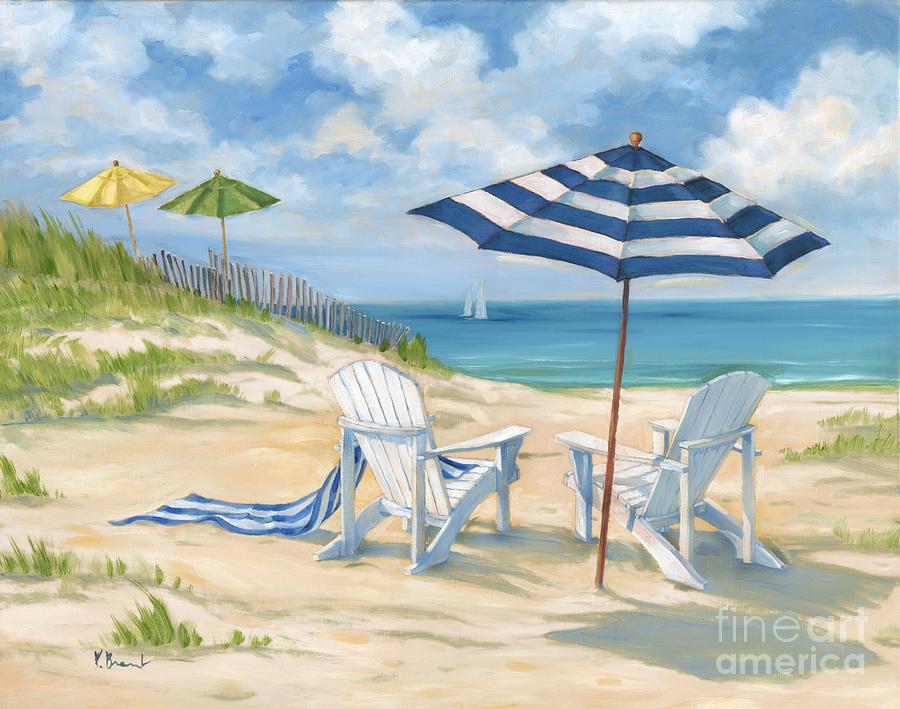 Beach Painting - Perfect Beach Blue  by Paul Brent