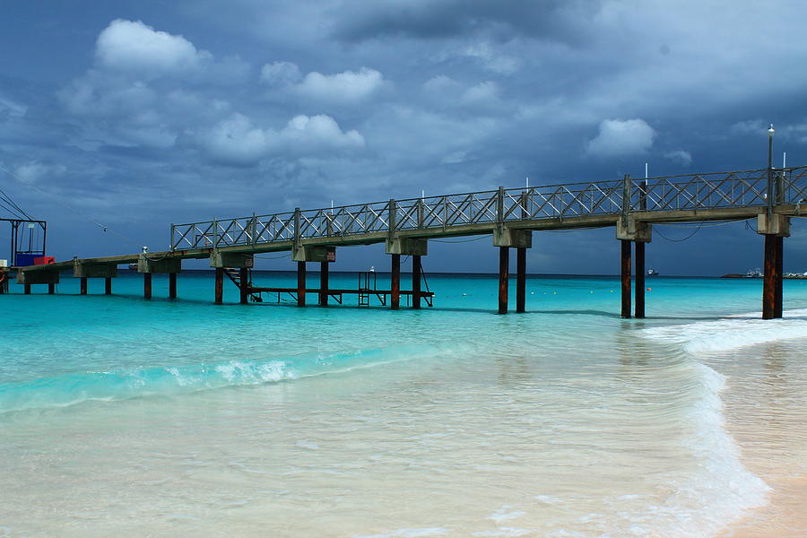 Perfect Beach Pier Photograph by Catie Canetti