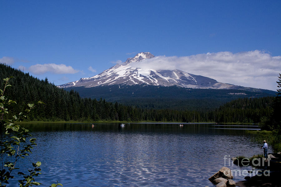 Perfect Day at Trillium Lake Photograph by Ian Donley