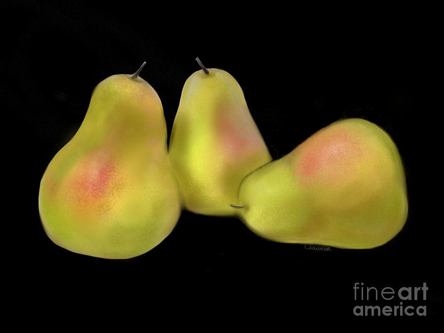 Perfect Pears Digital Art by Christine Fournier
