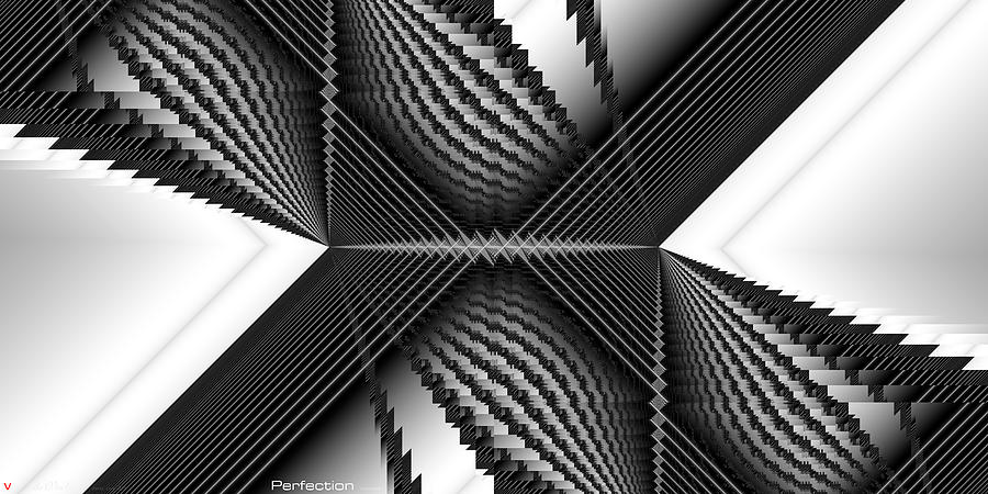 Pattern Digital Art - Perfection by DrVinod Chauhan
