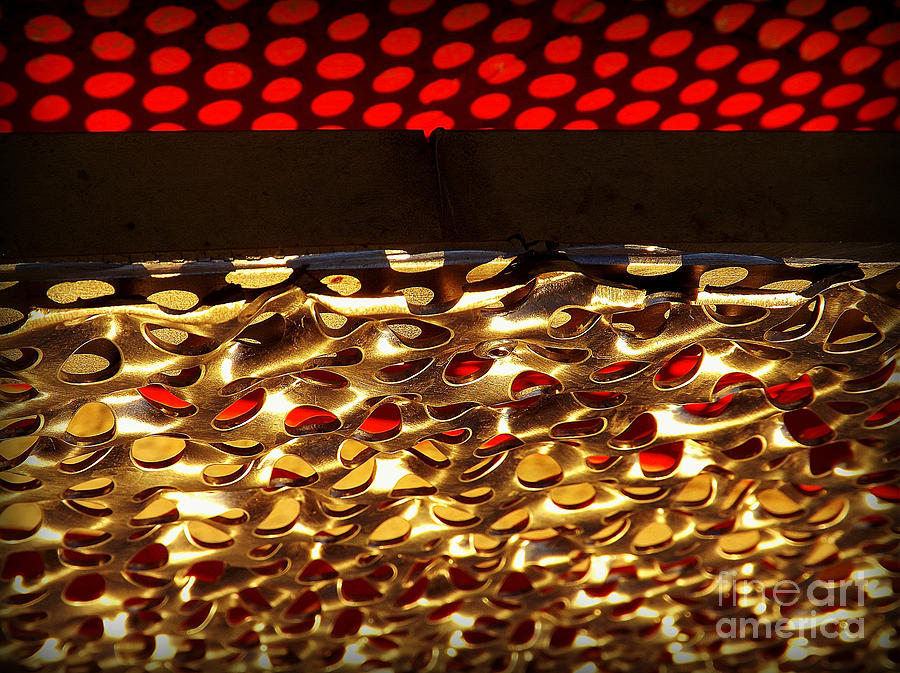 Perforated Panel Abstract 1 Photograph by James Aiken