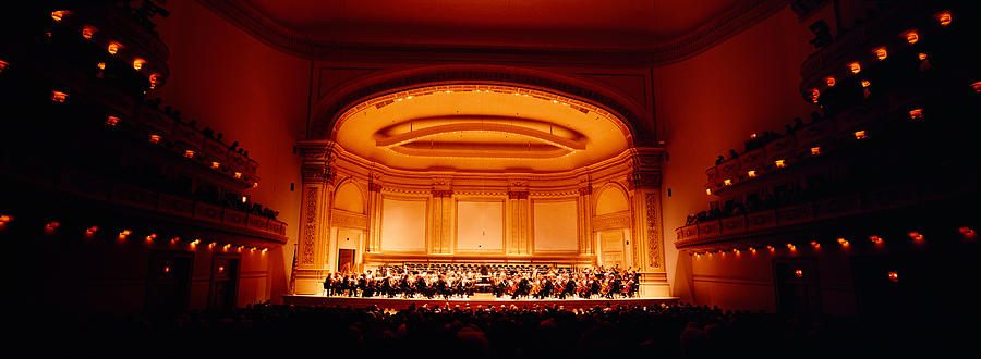 Performers On A Stage, Carnegie Hall Photograph by Panoramic Images