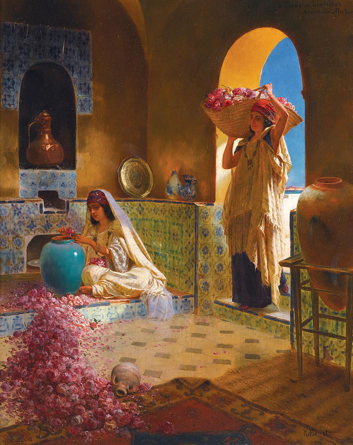 Perfume Makers Painting by Rudolf Ernst