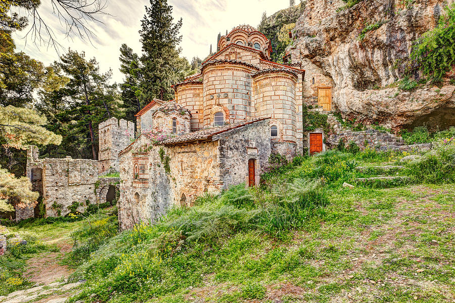 Peribleptos Monastery in Mystras - Greece Photograph by Constantinos Iliopoulos