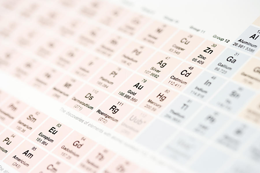 Periodic table Photograph by Image Source