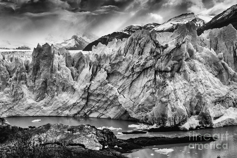 Perito Moreno Glacier BW Photograph by Timothy Hacker