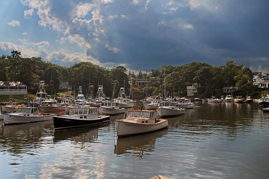 Perkins Cove ME Photograph by Michael Saunders