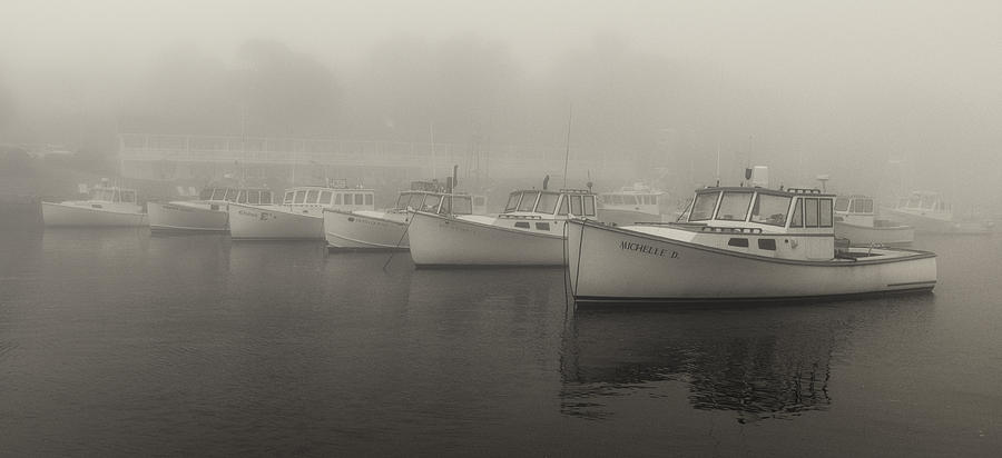 Boat Photograph - Perkins Cove Six Pack by Linda Szabo