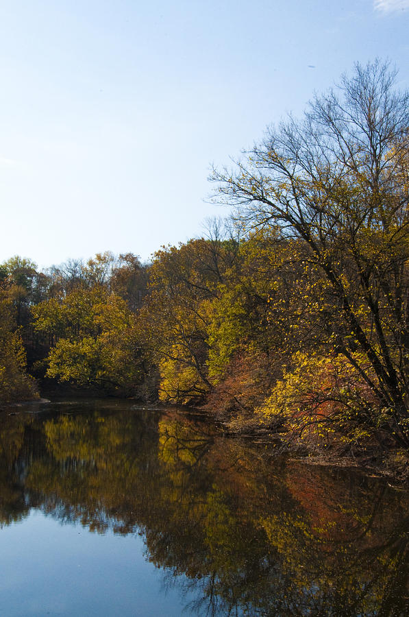 Fall Photograph - Perkiomen Creek in Autumn by Bill Cannon