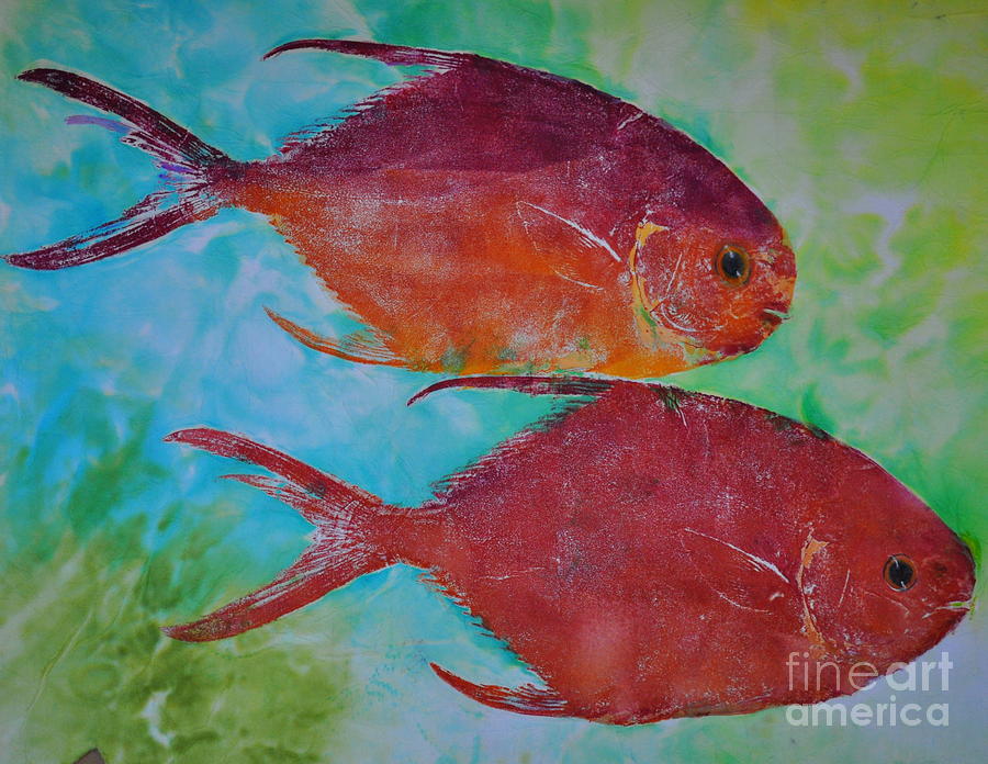 Fish Painting - Permit by Brenda Alcorn