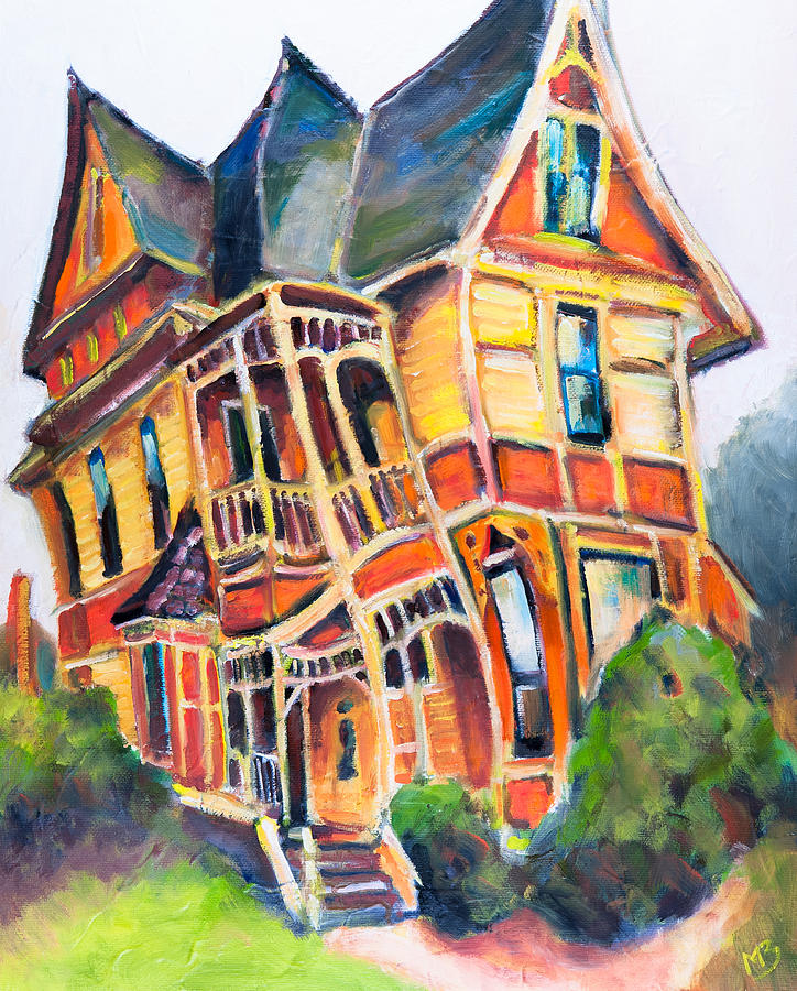 Pernot House Corvallis Painting by Mike Bergen