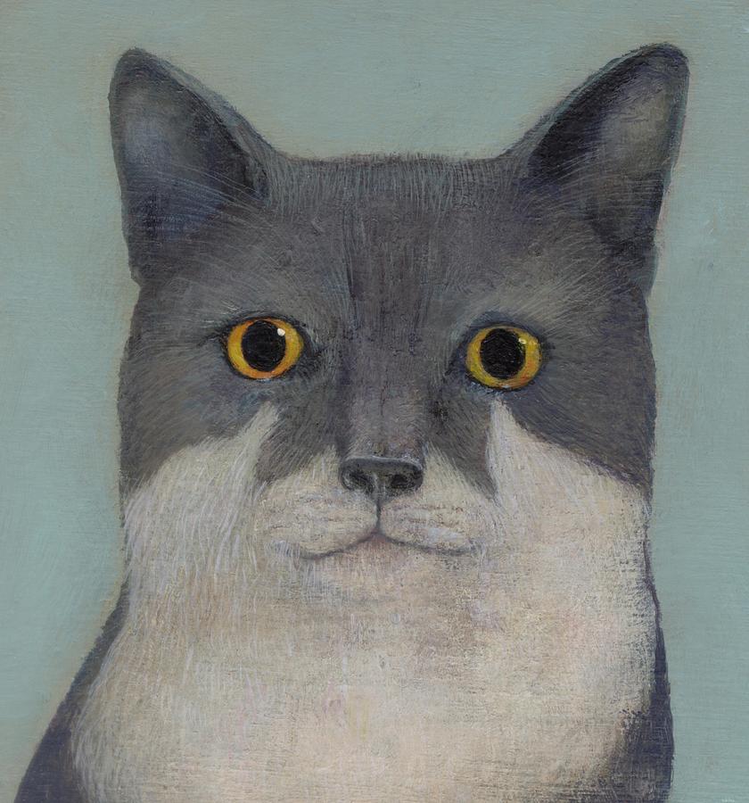 Cat Painting - Perry the cat by Francis Ashley