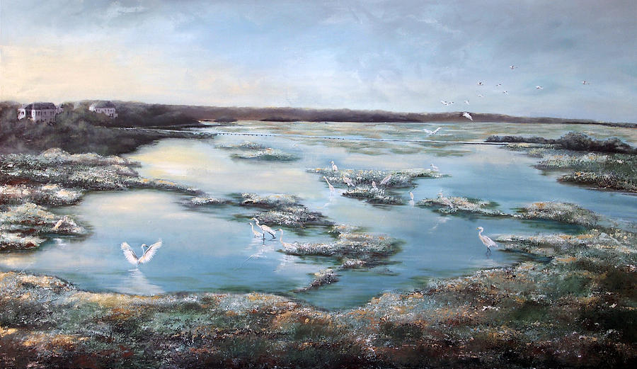 Wilmington Marsh Painting by Katrina Nixon