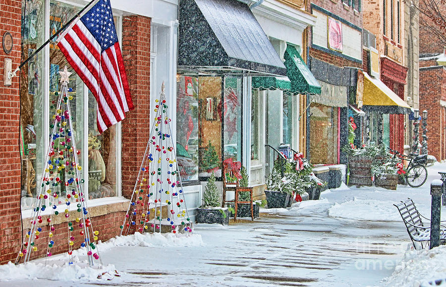 Perrysburg in Snow Photograph by Jack Schultz