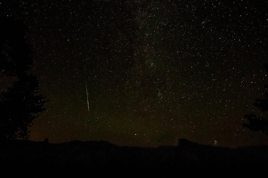 Perseid 2014 Washburn Point Yosemite Photograph by Connie Cooper-Edwards