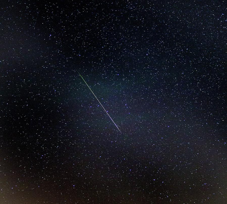 Perseid Meteor Trail Photograph by Chris Madeley