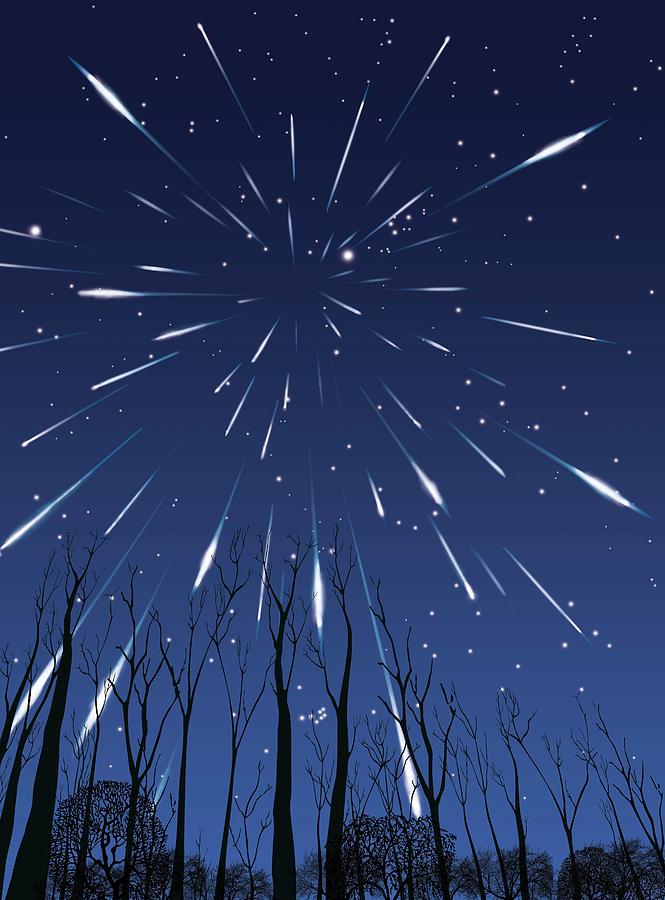 Perseids Meteor Shower Photograph by Paul Wootton/science Photo Library
