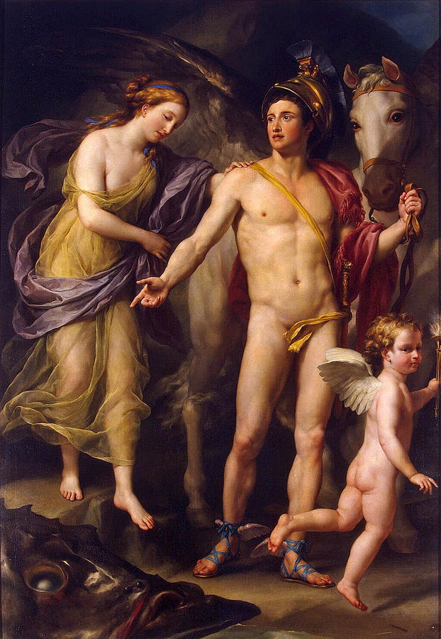Perseus and Andromeda Painting by Anton Raphael Mengs