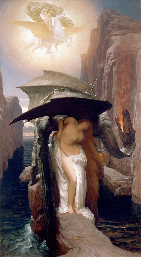 Perseus and Andromeda Painting by Frederic Leighton