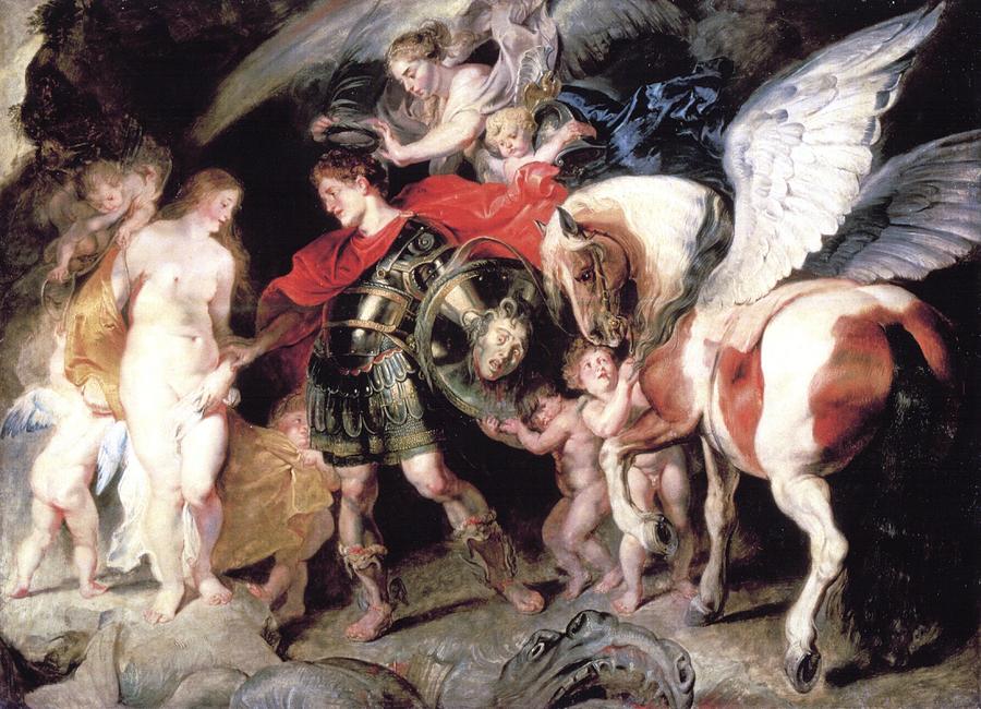 Perseus Liberating Andromeda Digital Art by Peter Paul Rubens