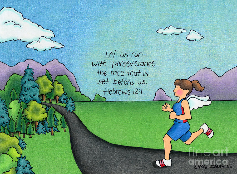 Inspirational Drawing - Perseverance by Sarah Batalka