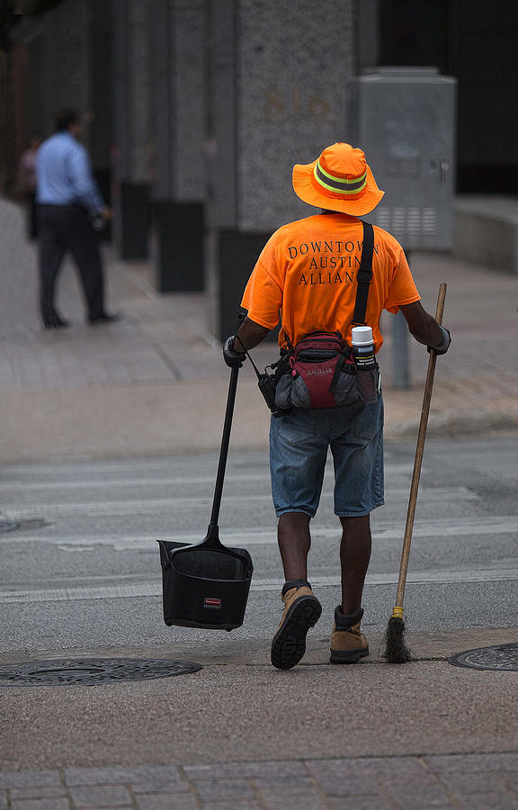 Austin Photograph - Personal Street Sweeper by Linda Phelps