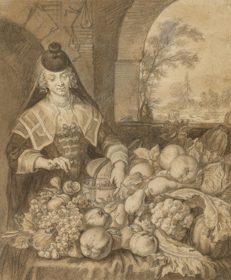 Personification Of September Joachim Von Sandrart Drawing by Litz