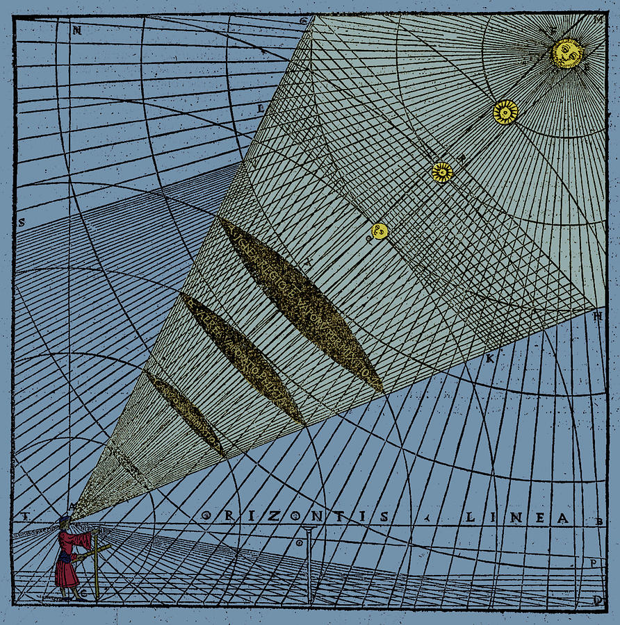 Perspective Diagram, 1521 Photograph by Science Source