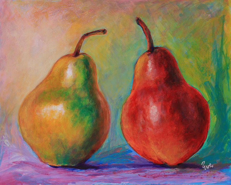 Persuasive Pear Painting by Eve Wheeler