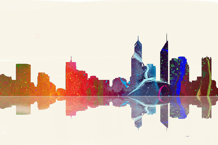 Perth Australia Skyline Digital Art by Marlene Watson