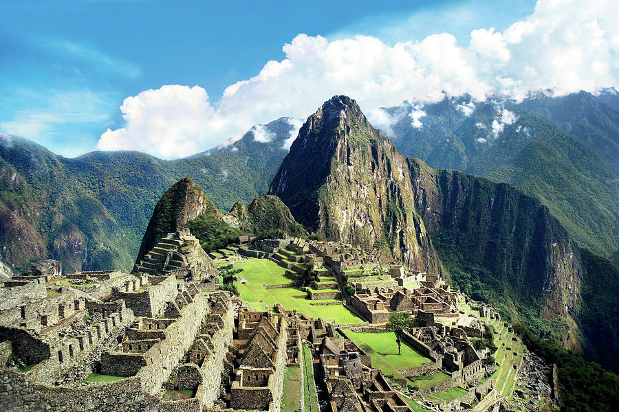 Architecture Photograph - Peru, Machu Picchu, The Lost City by Miva Stock