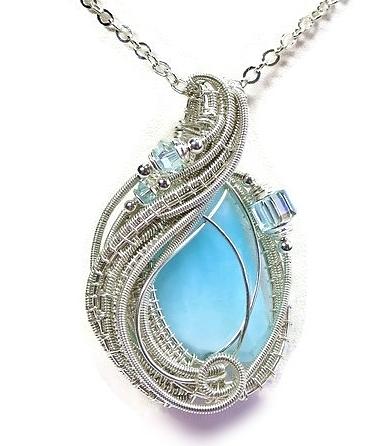 925 Sterling Silver Womens Pink Peruvian Opal Pendant And 18" Link Necklace D993
