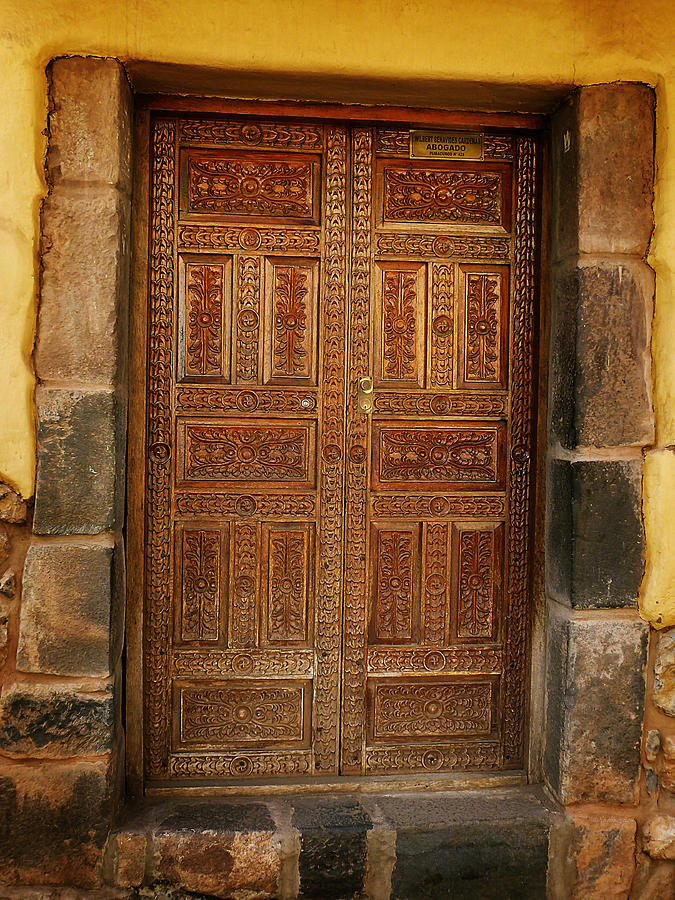 Peruvian Door Decor 21   Photograph by Xueling Zou