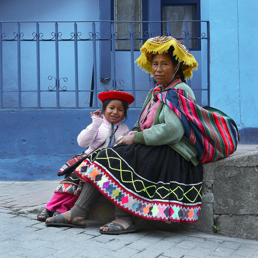 Peruvian Mother and Daughter Photograph by Wendell Thompson