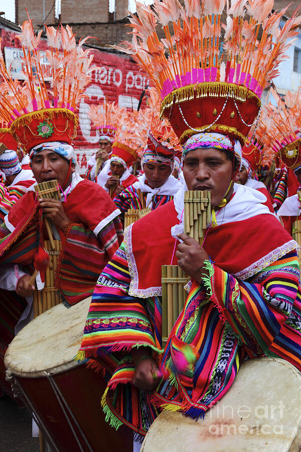 Peruvian Panpipe Musicians Photograph by James Brunker