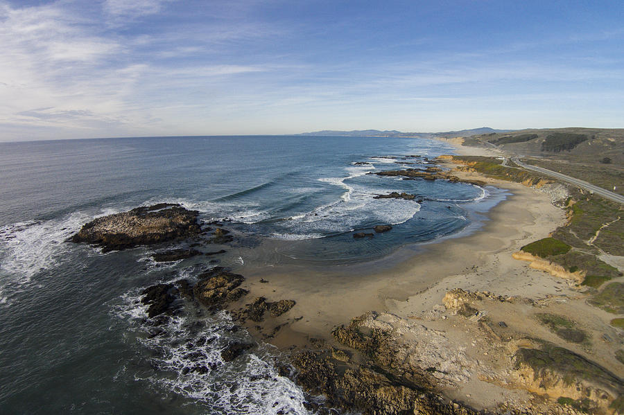 Pescadero Beach Low Tide Photograph by David Levy