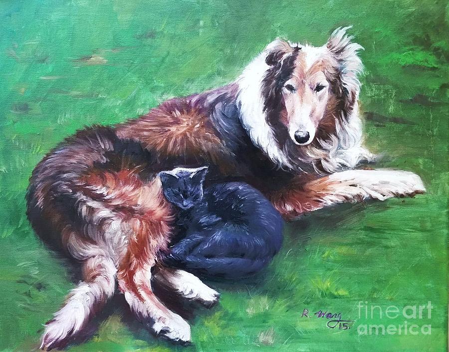 Pet Portrait  Painting by Rose Wang